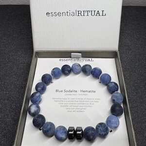 Blue sodalite crystal bracelet brand is essential ritual
